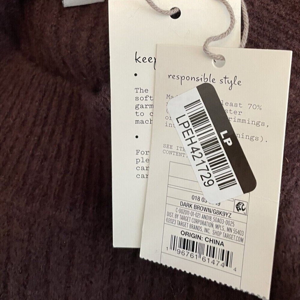 COPY - (NWT) A New Day Women's Brown Long Sleeve Mock Turtleneck Sweater Dress S - Picture 7 of 7